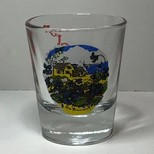 Moncton New Brunswick Shot Glass Souvenir Clear Glass Vintage Collectible Mini - Bild 1 von 3