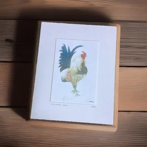 Mally Weaver Signed Rooster Print Key West  Matted 8 X 10 - Picture 1 of 8
