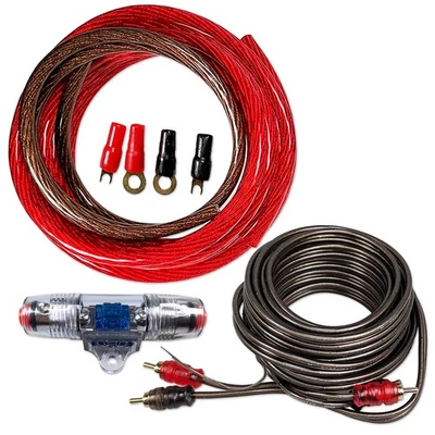 Impulse Eco 5m Amplifier Power Amplifiers Subwoofer Cable Set 21mm² AWG4 Kit Car HiFi  - Image 1 of 4