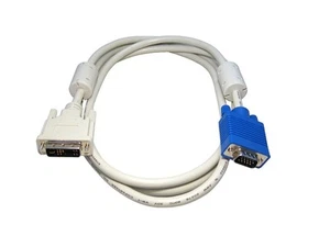 1.8M VGA Male to DVI-A Male Analog PC TV Video Cable (Grey) - Picture 1 of 1