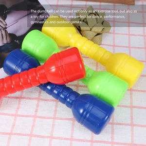 4 PIEZAS Mancuernas de plástico para fitness para niños pequeños Barbell Barbells para jardín de infantes - Imagen 1 de 12