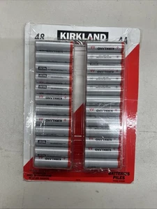 Batterie AA ALCALINE firmate Kirkland, numero 48 - Foto 1 di 2