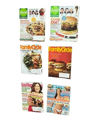 Cooking Recipe Magazines Lot 6 Issues Food Magazine Family Circle Good Housekeep Foto 1 de 4