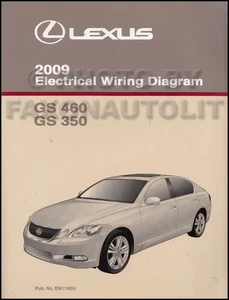 2009 Lexus GS 350 Y GS 460 Eléctrico Cableado Diagrama Manual Con Color Páginas - Imagen 1 de 2