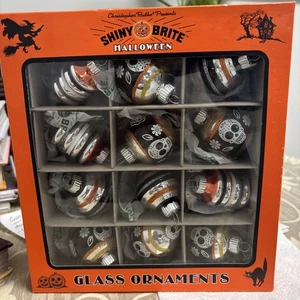 *Set di 12 Christopher Radko Brite Lucido Ornamenti Halloween 2" Ornamenti - Foto 1 di 7