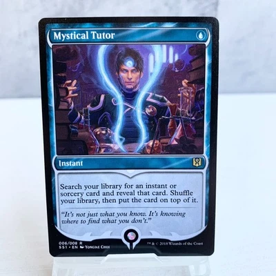 MTG Mystical Tutor Judge Promo 2018 SS1 Rare Blue Instant Card Japan - Image 1 of 4