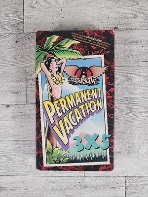 Aerosmith Permanent Vacation 3x5 (VHS, 1988) Vintage Tape Movie Uncensored  - Image 1 of 4