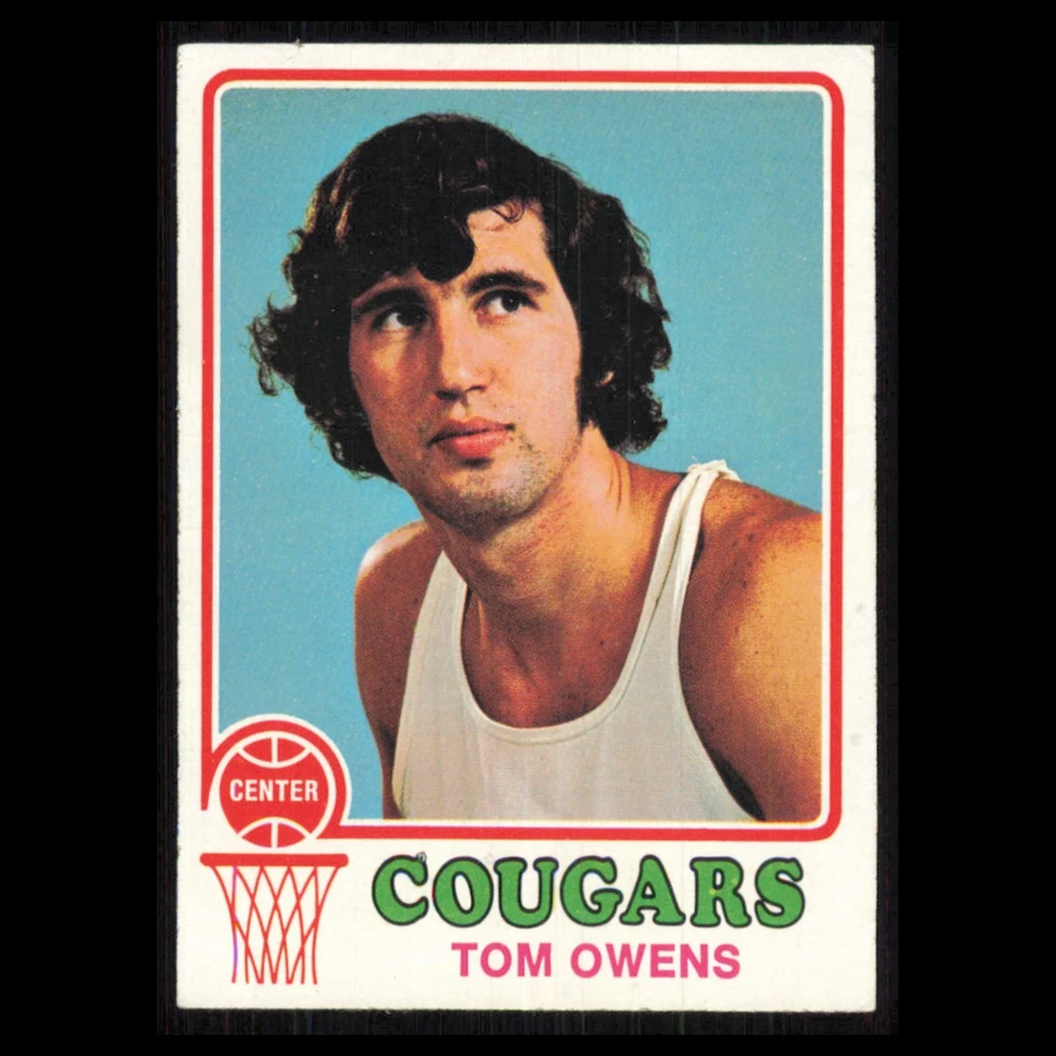 Tom Owens #189 1973 Topps Carolina Cougars Basketball Card NBA NM - Image 1 of 3