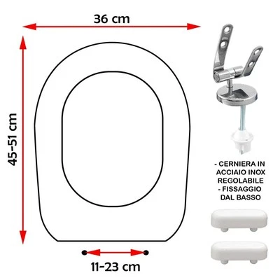 SEDILE COPRIWATER COMPATIBILE GRAVENA CAESAR BIANCO - Immagine 1 di 4