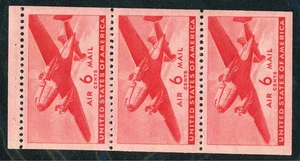 C25a ( 6c Plane) - BOOKLET PANE GEM - MNH - BEST CENTERED WE'VE EVER OFFERED !! - Picture 1 of 2