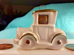 GOEBEL Christmas Ornament Ceramic Car VINTAGE - Picture 1 of 12