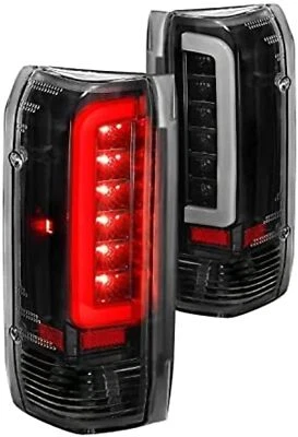 ANZO (311350) 1987-1996 Ford F-150 LED Taillights Black Housing Clear Lens (P... - Image 1 of 4