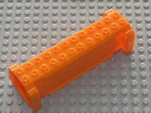 Lego orange Kran Abschnitt 4x12x3 8 Pin Löcher Ref 52041 Set 7709 Sentai Festung - Bild 1 von 1