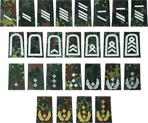 Bundeswehr Schulterklappen Heer,flecktarn,silber,Rangschlaufe,Dienstgradschlaufe - Bild 1 von 1