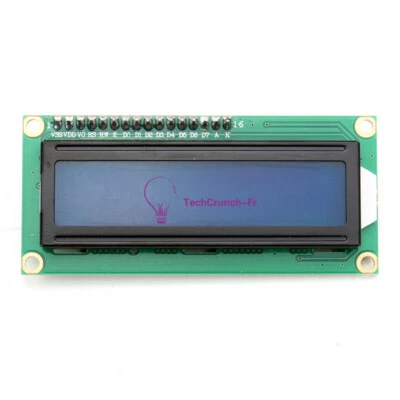 IIC/I2C/TWI/SP​​I Serial Interface1602 16X2 Character LCD Module Display Blue - Photo 1/4