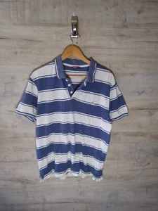 Polo Carrera Grande de Colección Para Hombre con Cremallera a Rayas SRA - Imagen 1 de 5