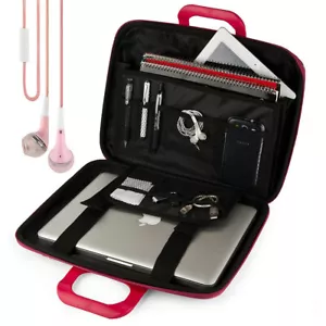 Tablet Leather Shoulder Messenger Bag For 12.4"Samsung Galaxy Tab S9+ & Earphone - Picture 1 of 13