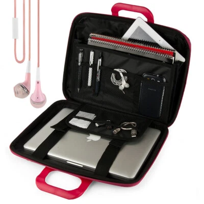 Tablet Leather Shoulder Messenger Bag For 12.4"Samsung Galaxy Tab S9+ & Earphone - Image 1 of 4