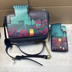 Bolso Bandolera Loungefly Disney Pixar Princesa Valiente Y Cartera Serie Castillo Nuevo - Imagen 1 de 12