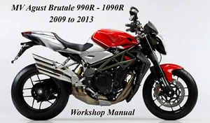 MV AGUSTA BRUTALE 990R / 1090R 2009 to 2013 WORKSHOP MANUAL - PDF Files - Picture 1 of 2