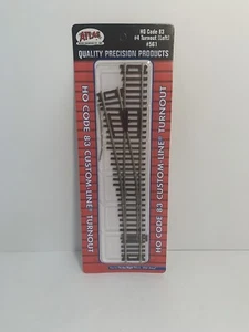 Atlas HO Scale Code 83 Custom Line Left Hand #4 Turnout #561 - Picture 1 of 1