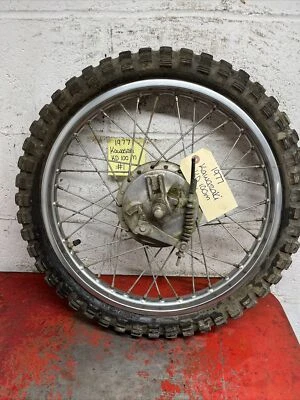 1977 Kawasaki KD 100m Front Wheel Foto 1 de 4