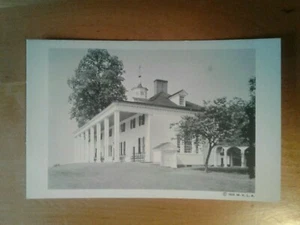 WASHINGTON: MOUNT VERNON MANSION - EAST FRONT - UNUSED VINTAGE POSTCARD -1938 - Picture 1 of 2