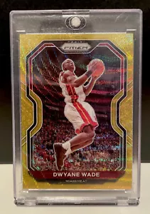 Dwyane Wade 2020-21 Prizm Tmall GOLD WAVE PRIZM #195 Miami Heat - Picture 1 of 3