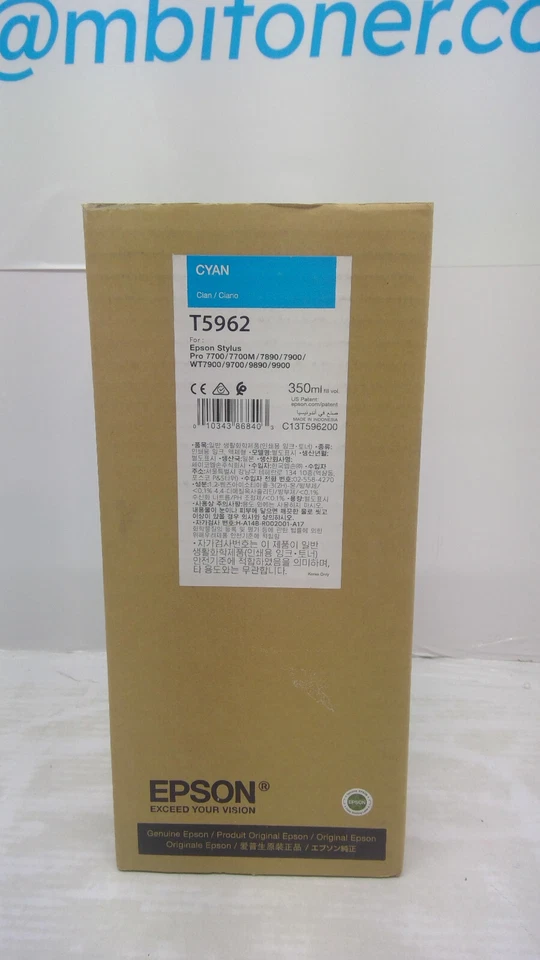 EPSON T596200 Cyan High Yield Ink 350ml *