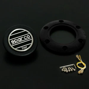 SPARCO horn button Black for MOMO OMP NRG SPARCO VERTEX TAKATA Steering Wheels - Picture 1 of 7