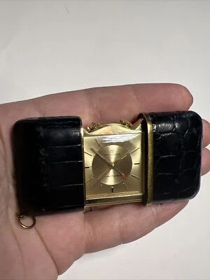 Reloj de Viaje Vintage MOVADO ERMETOPHON Suiza Alarma 17J Foto 1 de 4