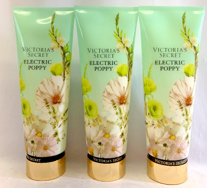 3 VICTORIA'S SECRET ELECTRIC POPPY Fragrance Lotion 8 fl oz  - image 1 of 1