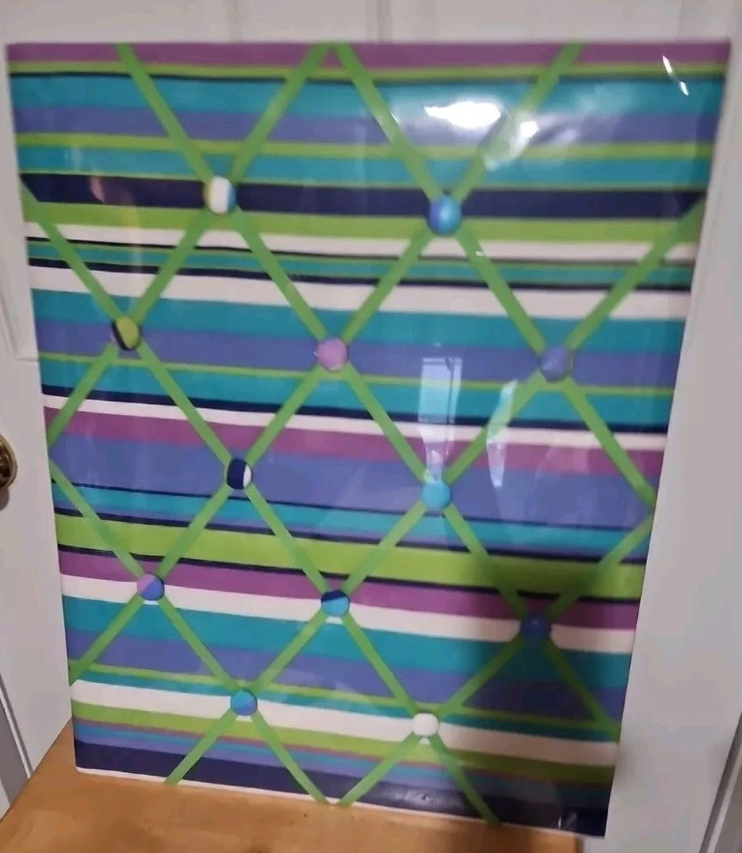 Photo-message board 18x21 inches/new in package/blue, purple, green, white - Image 1 of 1