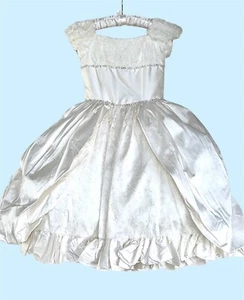 NWT $410 Sweetie Pie Couture 6 Ivory Silk Dress Wedding Communion Flower Girl - Picture 1 of 12