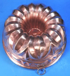 CHRISTIAN WAGNER COPPER BUNDT CAKE PAN / MOLD Jello Aspic Vintage - Picture 1 of 5