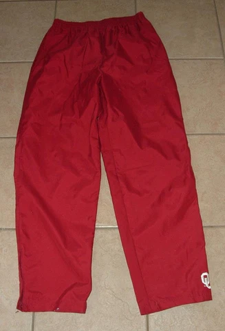 Dark Red Large 12 / 14 Athletic OU OKLAHOMA SOONERS Pants Side Pockets RED OAK Cover