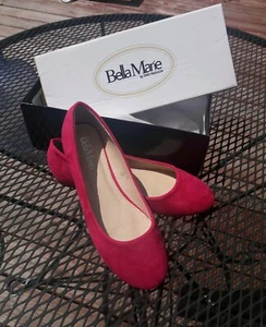 Bella Marie Flats by DND Fashion Daze-12 in Suede Fuchsia Pink Size 8 - Picture 1 of 8
