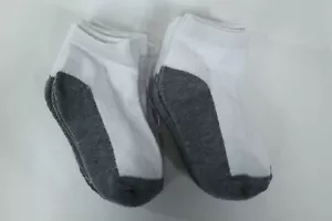 Kids Boys Girls 10 Pair White Gray Low Cut Socks Size 4-9 NWOT - Picture 1 of 3