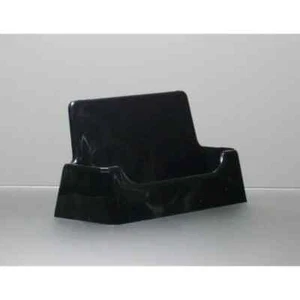 Lot of 12 BLACK Acrylic Business Card Holder - FREE SHIPPING hold s 50 cards - Picture 1 of 2