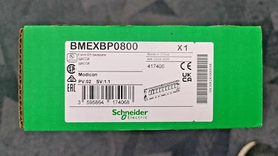 Schneider Electric Modicon X80 BMEXBP0800 8 Slots Ethernet Backplane Module - Image 1 of 3