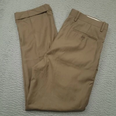 Daniel Cremieux Signature Collection Men's 33x30 (33.5x30) Pants Brown Pleated - Image 1 of 4