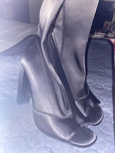 Steve Madden peeptoeSynthetic Sock Bootie - Picture 1 of 5