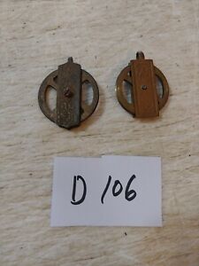 2 SMALL CLOCK PULLEYS NON-MATCHING
