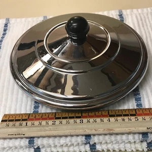 Stainless Steel Pan Pot Lid Only FITS 1-1/2 QUART Revere Ware Pan Bakelite Knob - Picture 1 of 9