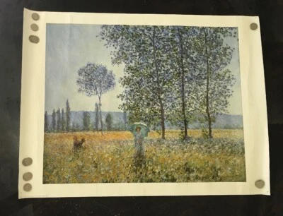 Sous Les Peupliers, Effet de Soleil - Impresión francesa de 1887 de Claude Monet #1183 Foto 1 de 4