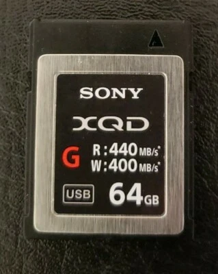 Tarjeta Sony QD-G64E XQD serie G tarjeta de memoria 64 GB Foto 1 de 3
