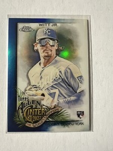 2022 Topps Allen Ginter Chrome Bobby Witt Jr Baseball #250 blue /150