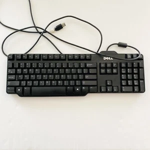 Dell USB Wired Keyboard KB212-B Black - Picture 1 of 5