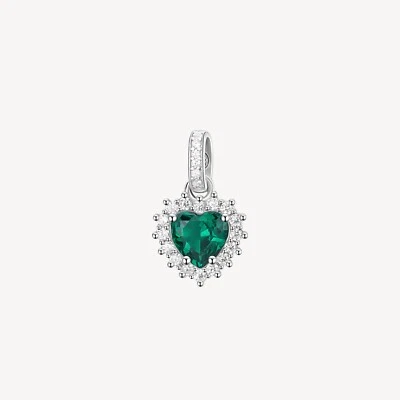 BROSWAY FANCY CHARM CUORE CON ZIRCONI IN ARGENTO 925 FLG116 LIFE GREEN - Immagine 1 di 4
