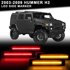 Kit de marcadores laterales LED delanteros traseros ahumados rojo ámbar (apto para: Hummer H2) - Imagen 1 de 10
